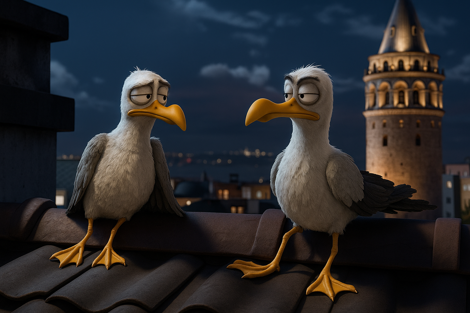 Seagulls from the movie Bad Cat (2016)