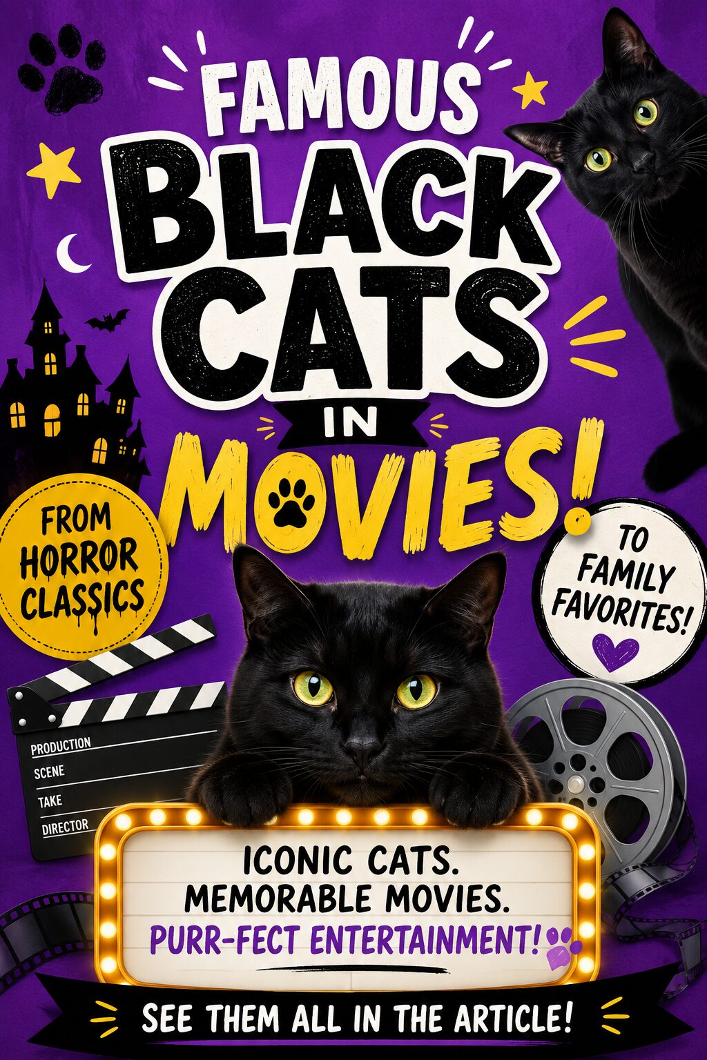 famous black cats in movies